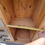 Grain merchant-style furniture with 6 drawers and a cupboard.