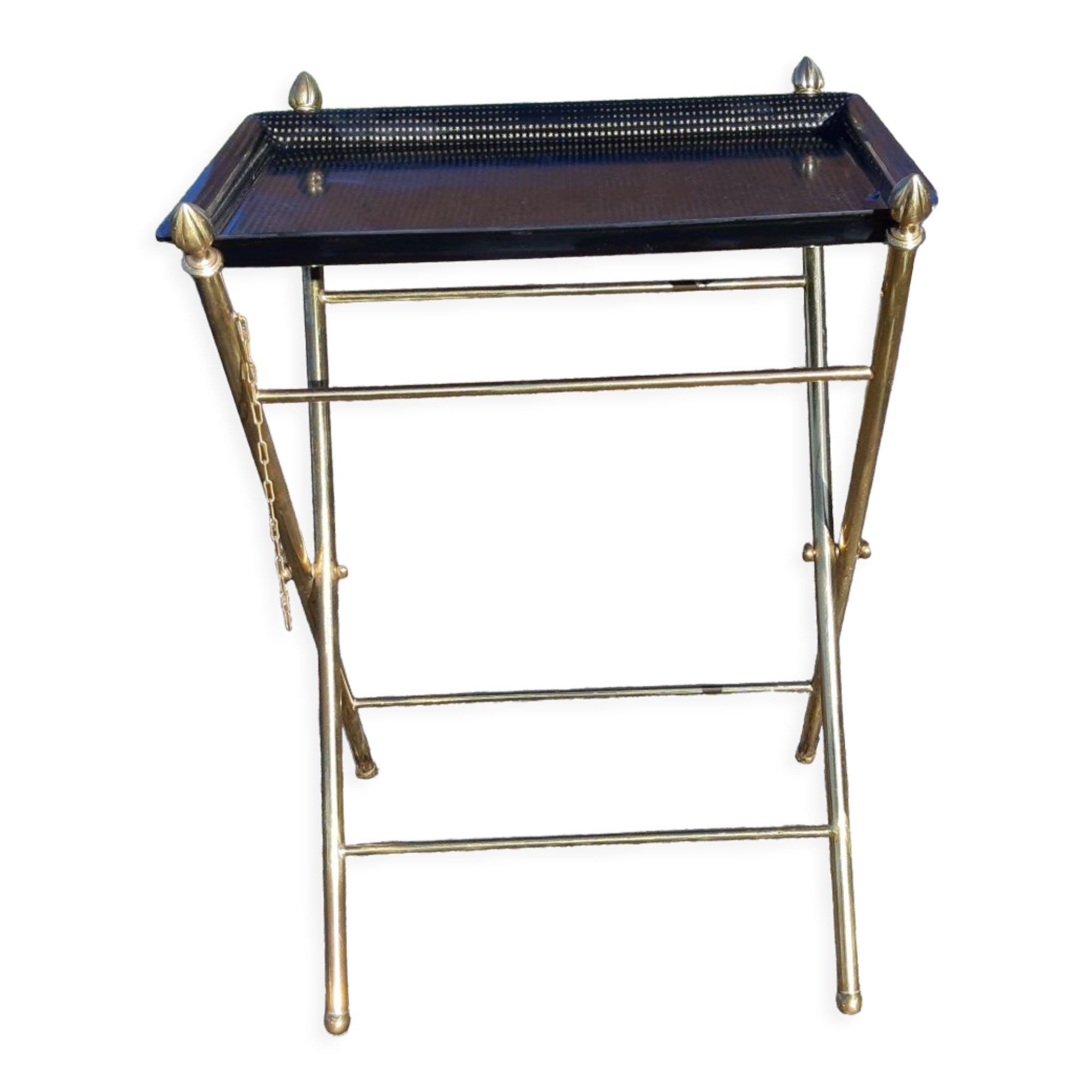 Dessert table vintage golden metal