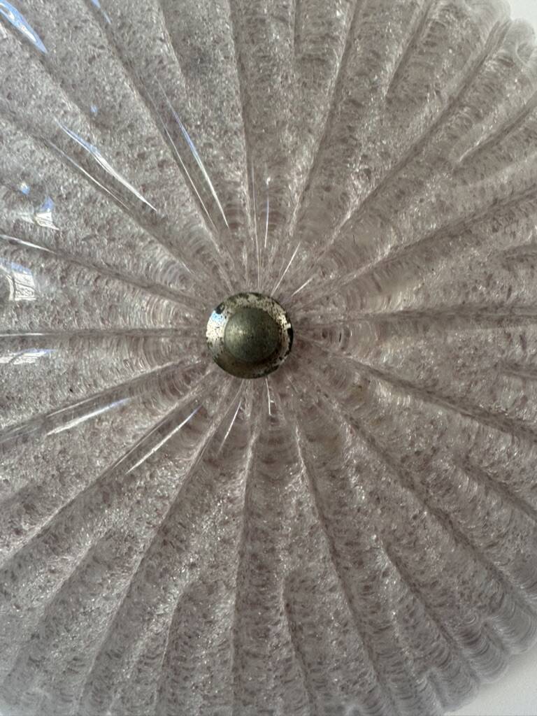 Vintage XL Murano glass wall light, Italy, 1970.