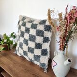 Berber cushion Damier Gray Béni Ouarain