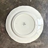 Plat rond Digoin Sarreguemines en faïence, service "Yann"