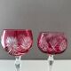 Collection of 4 crystal glasses