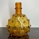 Flacon vase verre ambré soufflé années 60