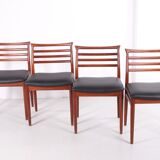 Set of 4 dining chairs by Erling Torvits for Sorø Stolefabrik, 1960s