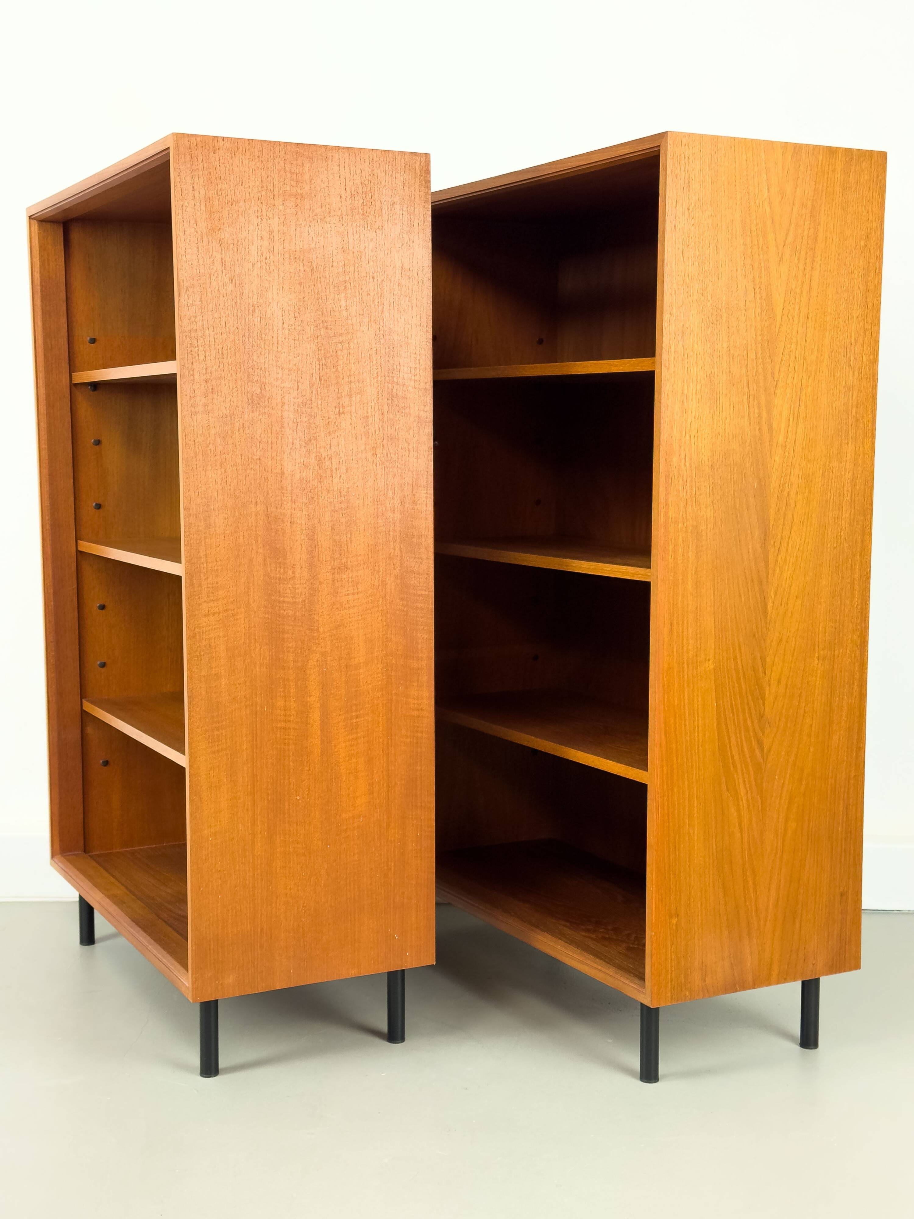 Bibliothèques en teck du milieu du siècle de Franzmeyer Möbel, années 1960, lot de 2