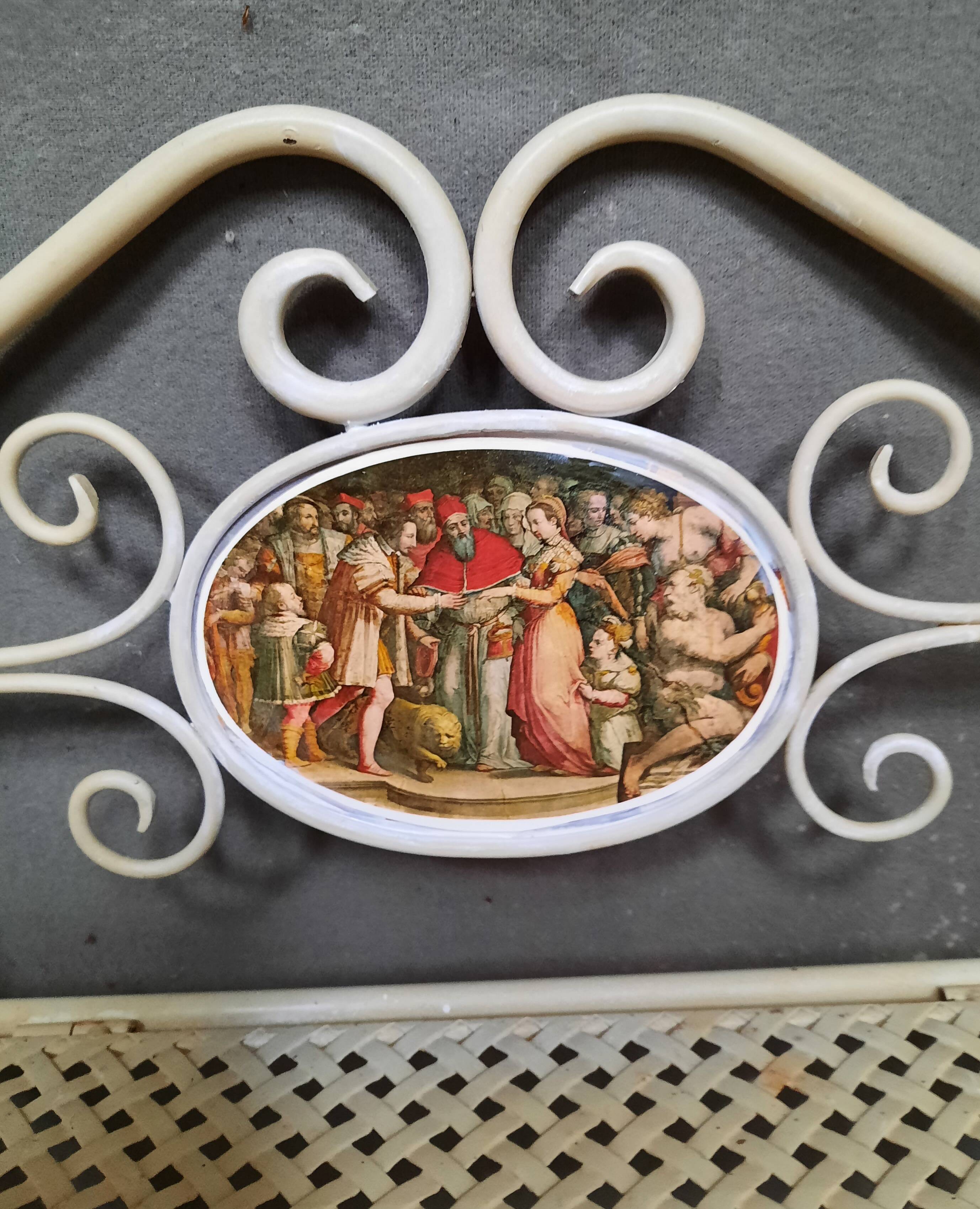 Metal wall shelf