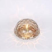 Plafonnier Midcentury en Verre Fumé, Sputnik, Allemagne