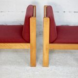 André Sornay pair of "raspberry" heaters. France, circa 1960
