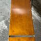 Art Deco style console in dark walnut rubber tree and chrome foot