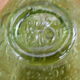 Biot stamped blown glass bottle