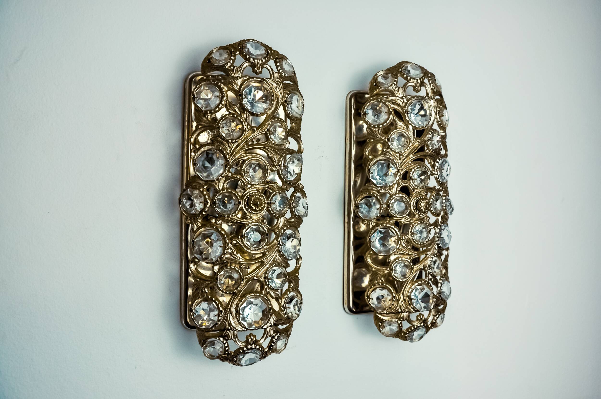 Pair of Palwa wall lights by Ernest Palm, 1960, Spain