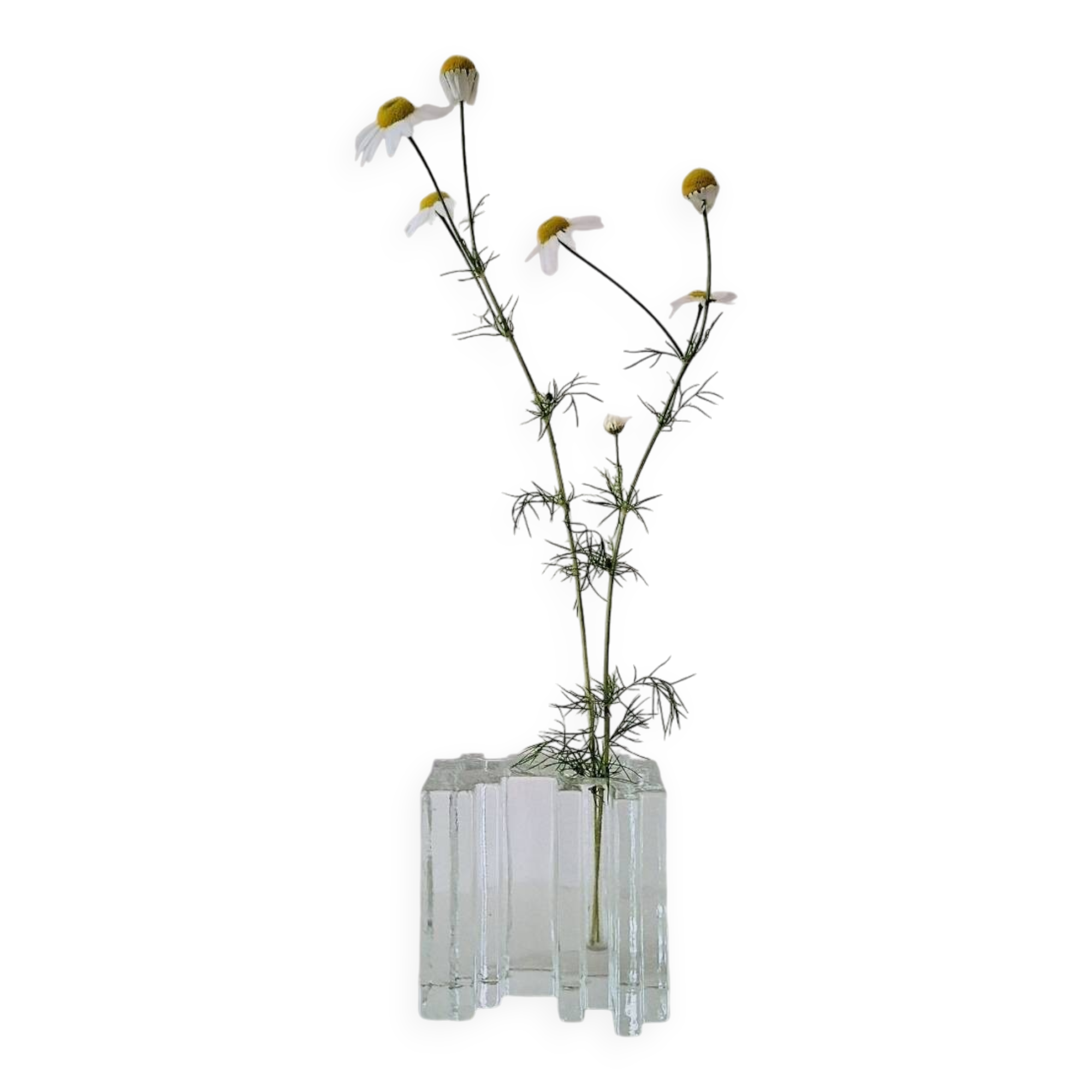 Solifleur Hand-Cast Glass Vase - Modernist Design - 1970s, Germany