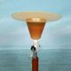 Lampe de table vintage design danois en teck Domus