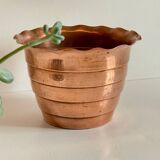Copper planter “mur de barrez” 1960s