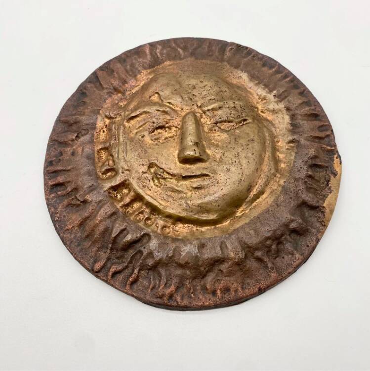 Bronze Sun 6 / wall sculpture, 1950s