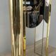 Hollywood Regency clock by Nufa Holland in brass 70s-80s