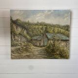 Oil painting canvas r. cabrol