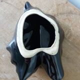 Black ceramic and foam shell ashtray