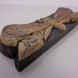 Studio ceramic butterfly wall plaque by Gerhard Liebenthron, Germany, 1982.