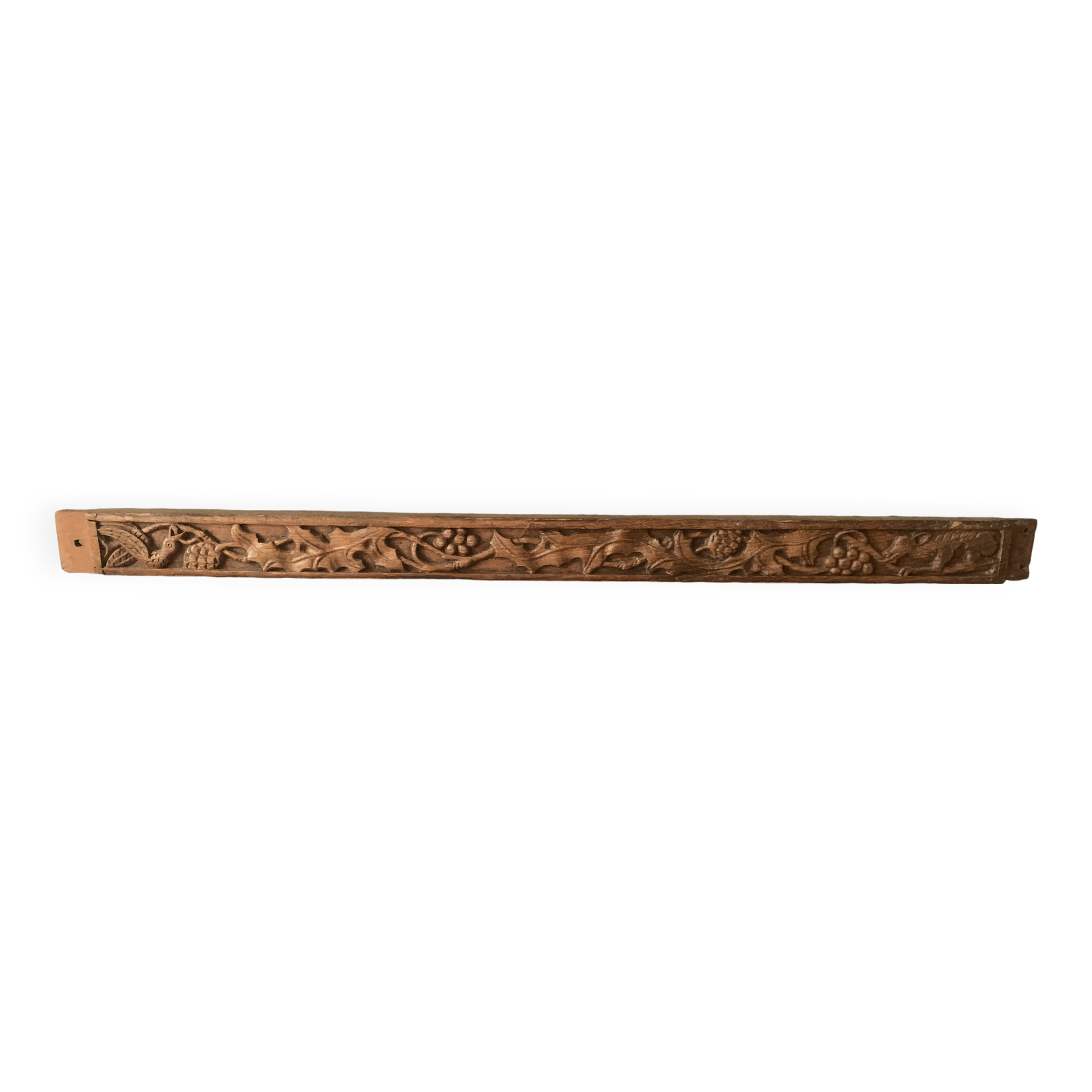 Haute époque wall frieze in carved walnut wood, 16th century