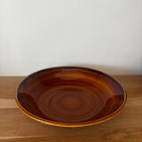 Vintage set of 6 honey brown deep plates Luneville.