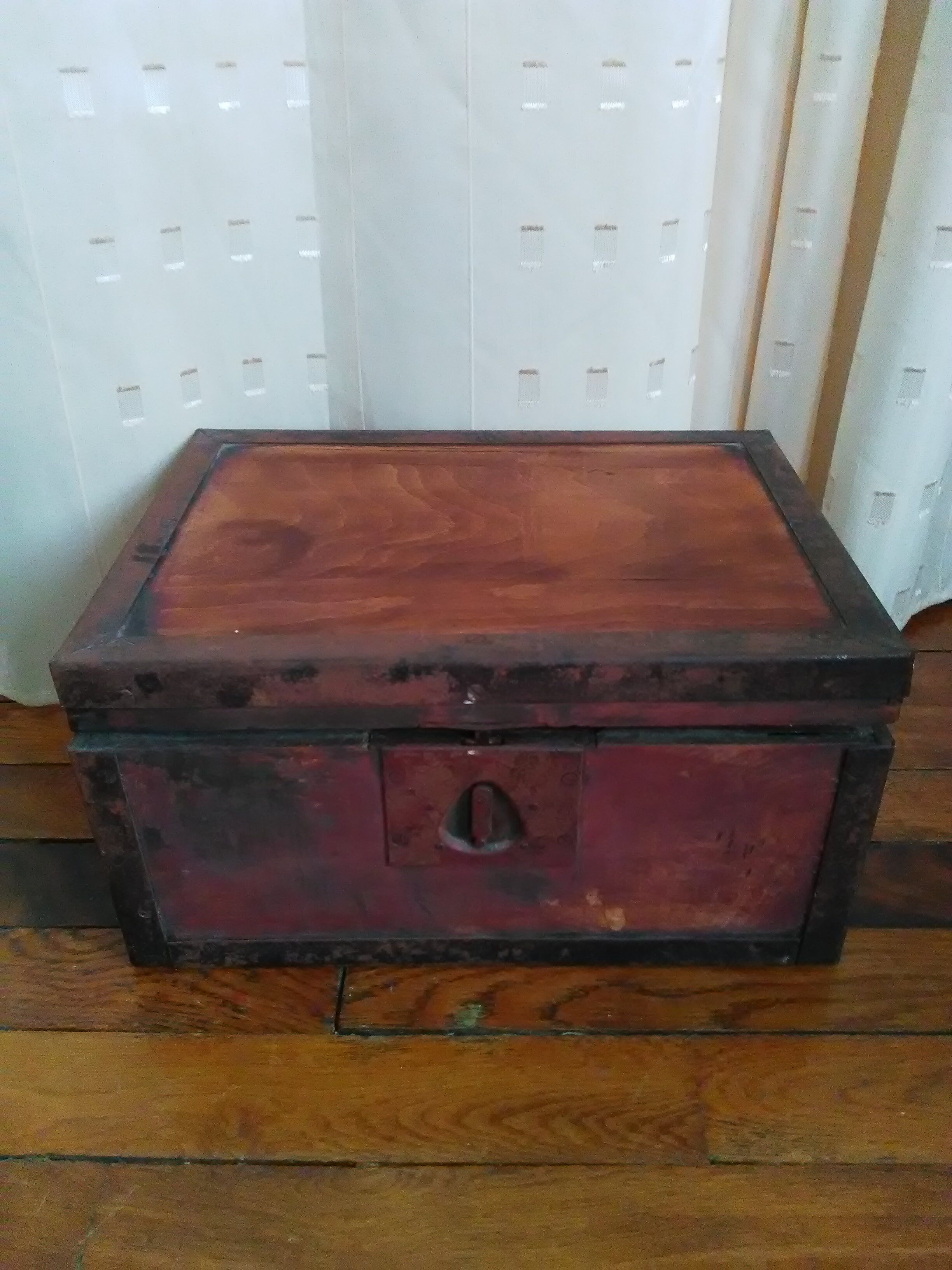 Old wooden box