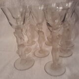 Set de 6 verres à liqueur pied femme nue