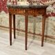Half-moon console in walnut period Louis XVI around 1770