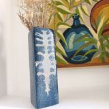 Square ceramic artisan vase