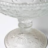 Pressed Glass Pedestal Bowl: Cibulak Pavel Panek Design / 1974