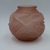 Art Deco glass ball vase