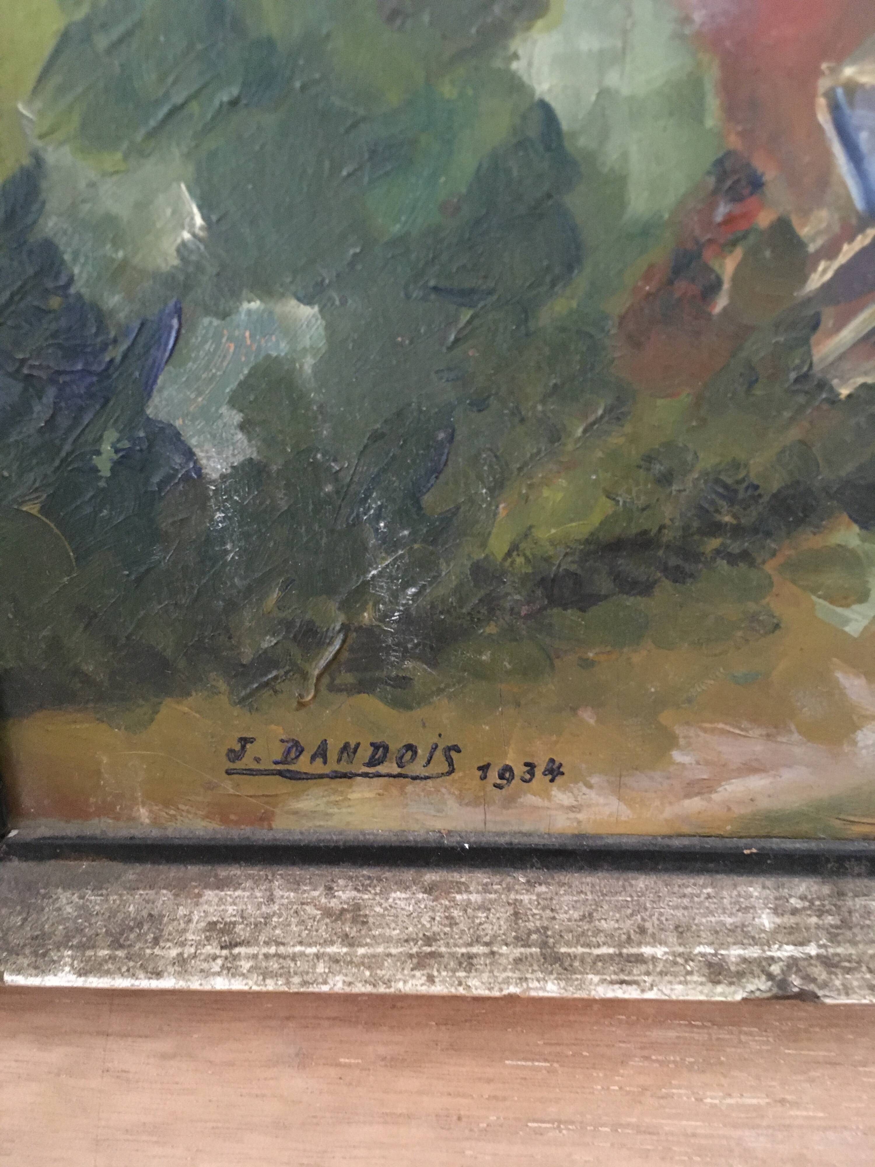 Ancient landscape painting.