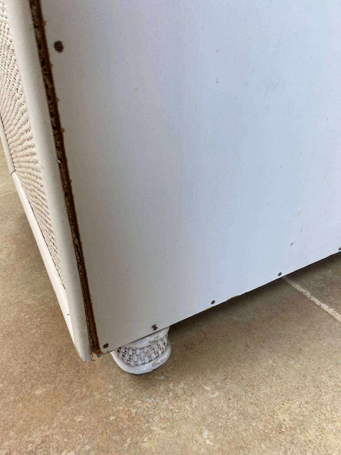 Vintage wicker chest of drawers