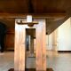 Dining table vintage solid wood refectory