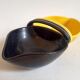 Double two-tone ramekins black yellow 50s