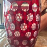 Large Bohemian crystal vase