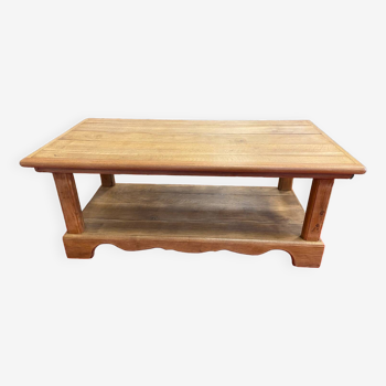 Solid oak coffee table