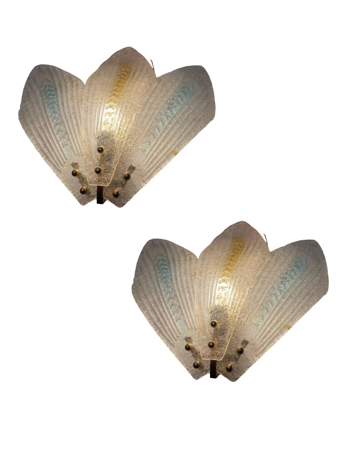 Appliques en Verre de Murano Lot de 2