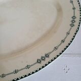 Plat Ovale en Faïence de Gien Terre de Fer Modèle Russia