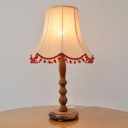 Mid-century Wood Table Lamp, 1970‘s.