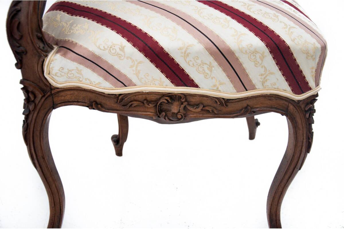 Fauteuil d'angle, France, vers 1880.