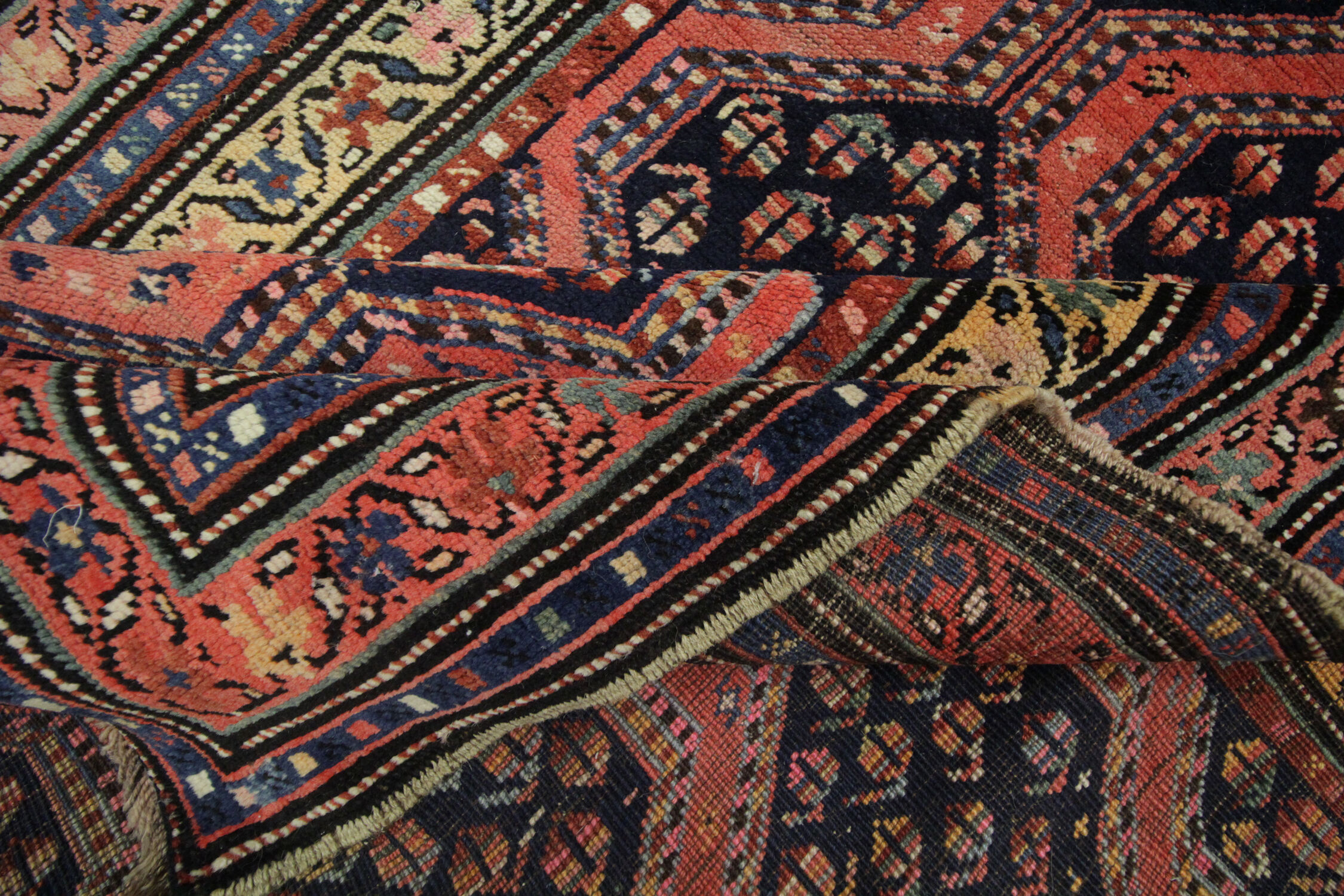 Rare caucasian antique rug, handwoven  karabagh rug- 230x107cm