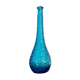 Italian Empoli vase in blue bubble glass