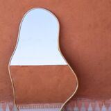 Miroir forme libre en laiton, fait-main