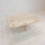 Italian travertine coffee table, 1980's