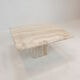 Italian travertine coffee table, 1980's