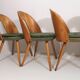 Ensemble de 4 chaises à manger par Antonín Šuman, années 1960