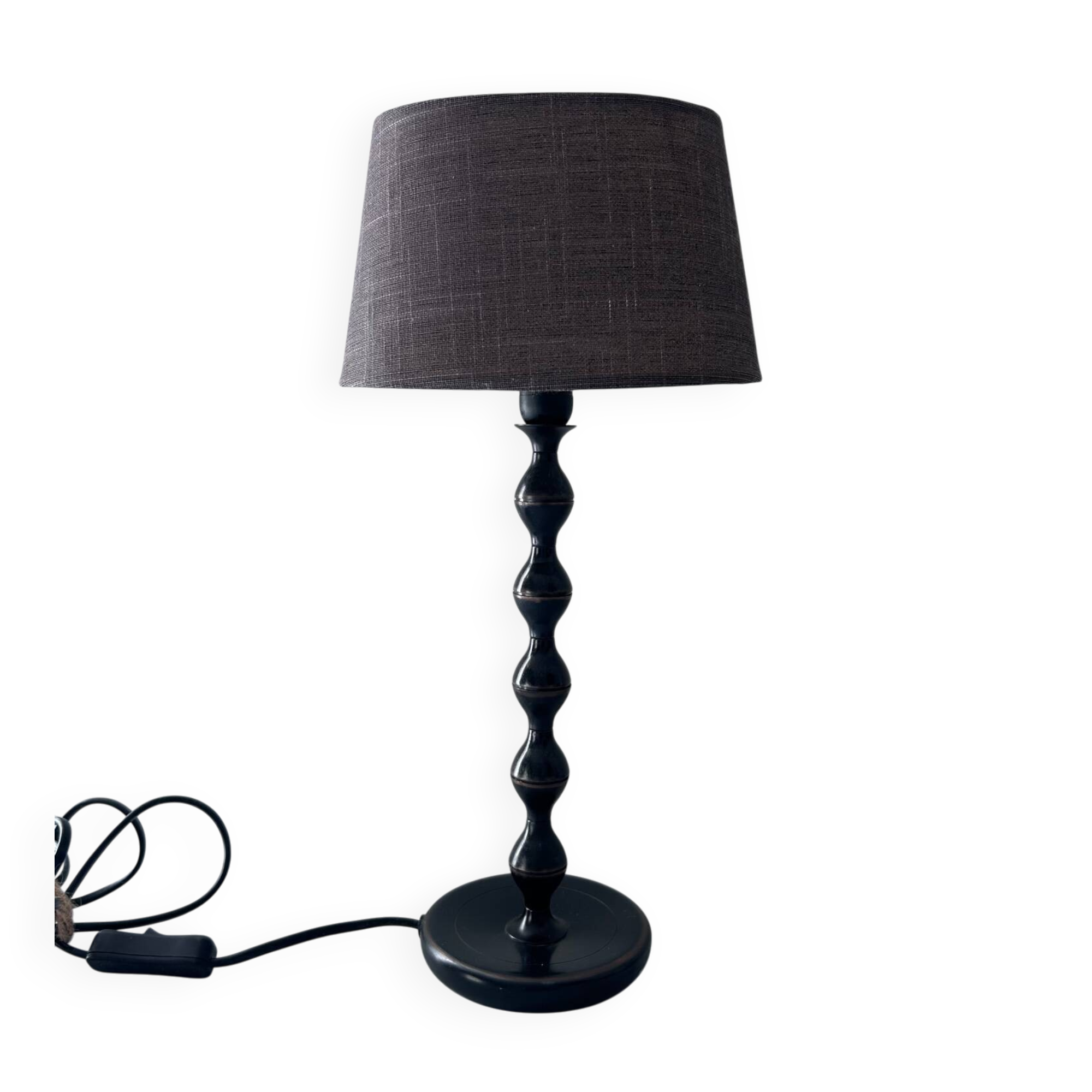 Metal coil floor lamp