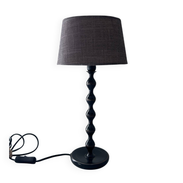 Metal coil floor lamp