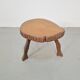 Mid-Century Brutalist Tree Trunk Side Table, 1960s